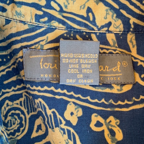 Vintage Silk & Linen Tori Richard Aloha Shirt - Medium - Picture 8 of 8